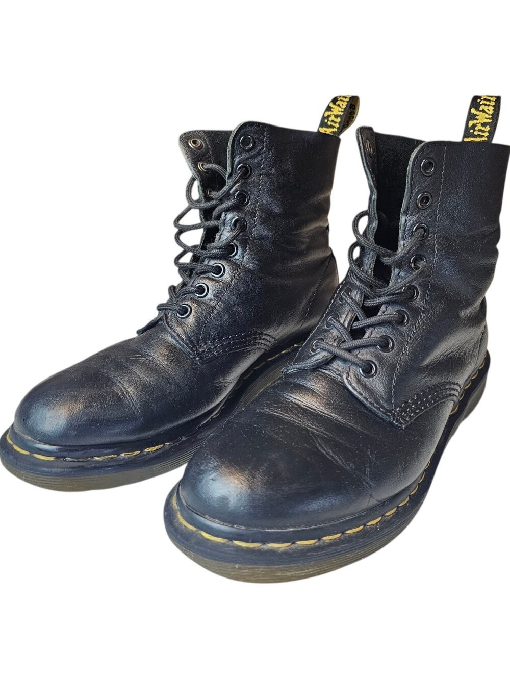 Dr. Martens Womens Black Pascal Lace Up Leather Boots